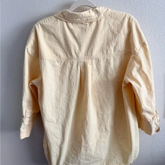 Anine Bing Mika Shirt Yellow - Small - Picture 5 of 5